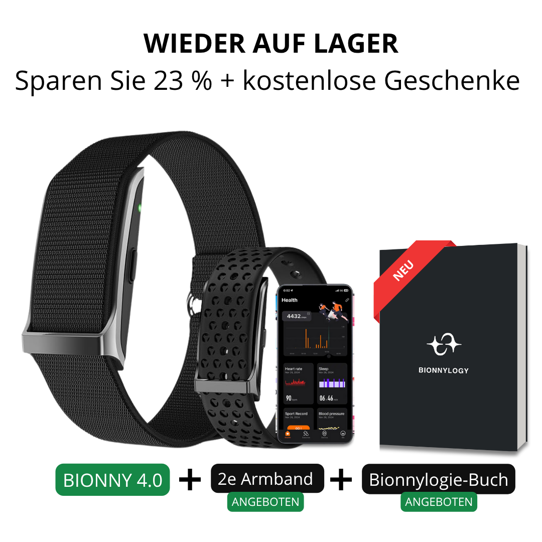 Bionny 4.0 - Das biometrische Gesundheitsband, das deinen Körper besser versteht als du selbst.